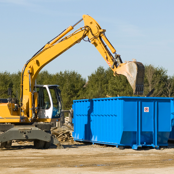 are there any restrictions on where a residential dumpster can be placed in Maramec OK